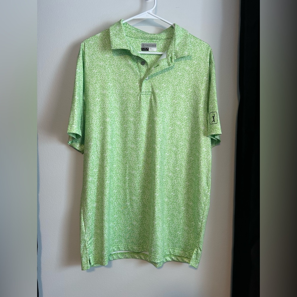 PGA Tour Light Green Polo Shirt